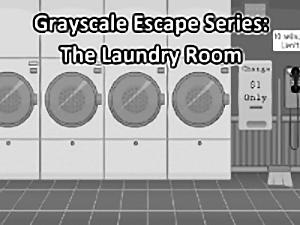 Grayscale Escape Laundry Room